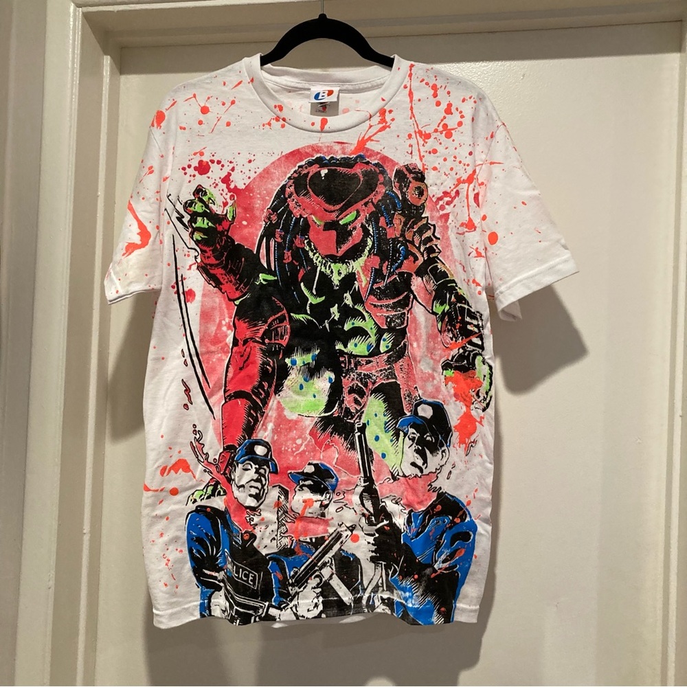 Authentic Backstock Co Predator Megaprint All Over Print Neon Tee One of a Kind